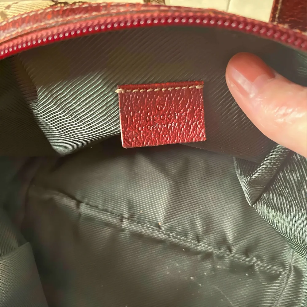 Vintage Gucci, mini Beige and Brown Monogram Bag - Picture 7 of 8